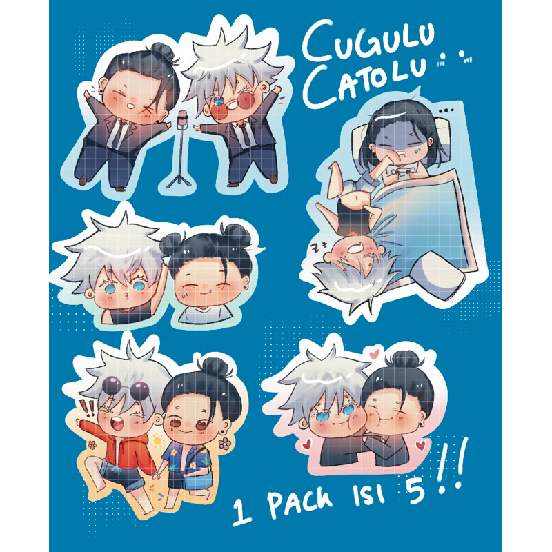 Stiker Anime Lucu Suguru Satoru Jujutsu Kaisen | Stiker Anime Lucu | Stiker Kawaii | Stiker jujutsu 