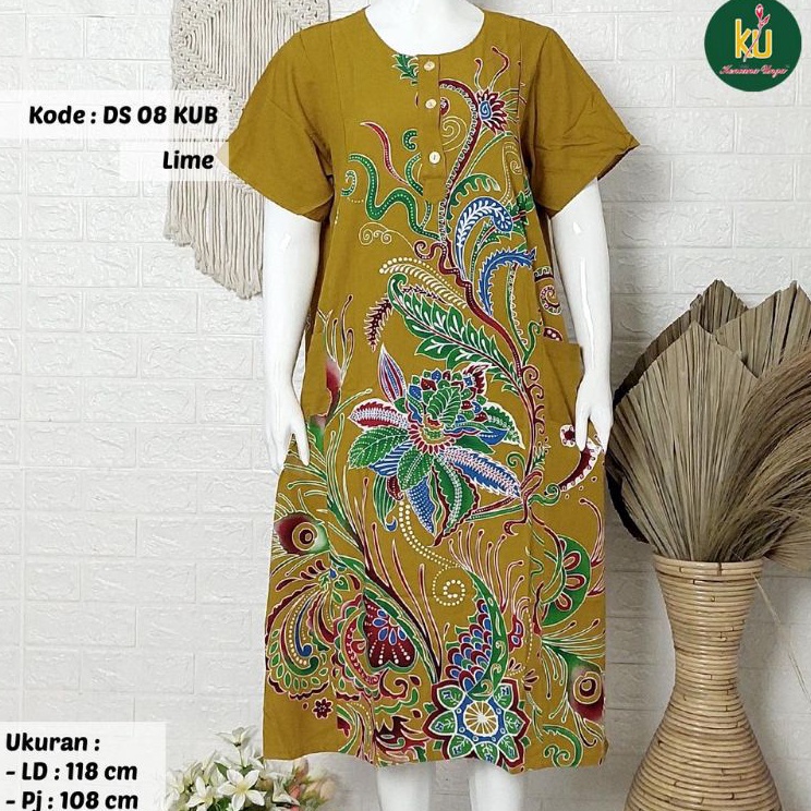 Terlaris DASTER BATIK KENCANA UNGU KENCANA UNGU DASTER KENCANA UNGU LEBEL BIRU BATIK KANCING BUNSUI 