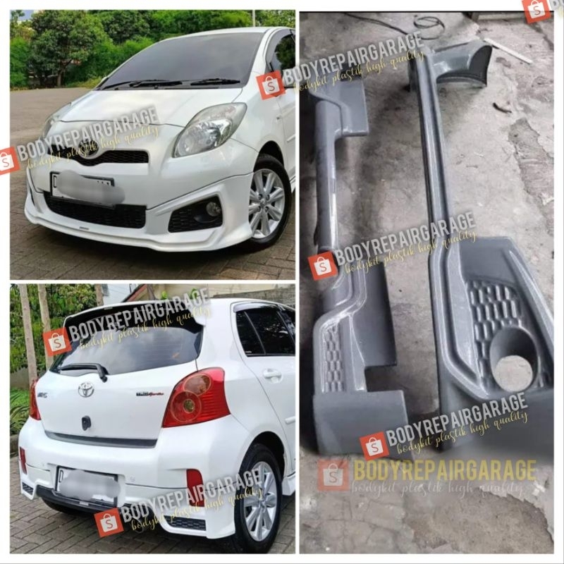 bodykit yaris trd 2012 depan belakang | plastik abs | free kngkir