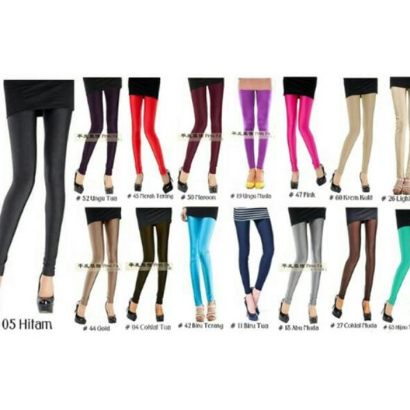 Pasti Murah Celana Legging kilat import celana senam celana hijab Legging kilap Lycra