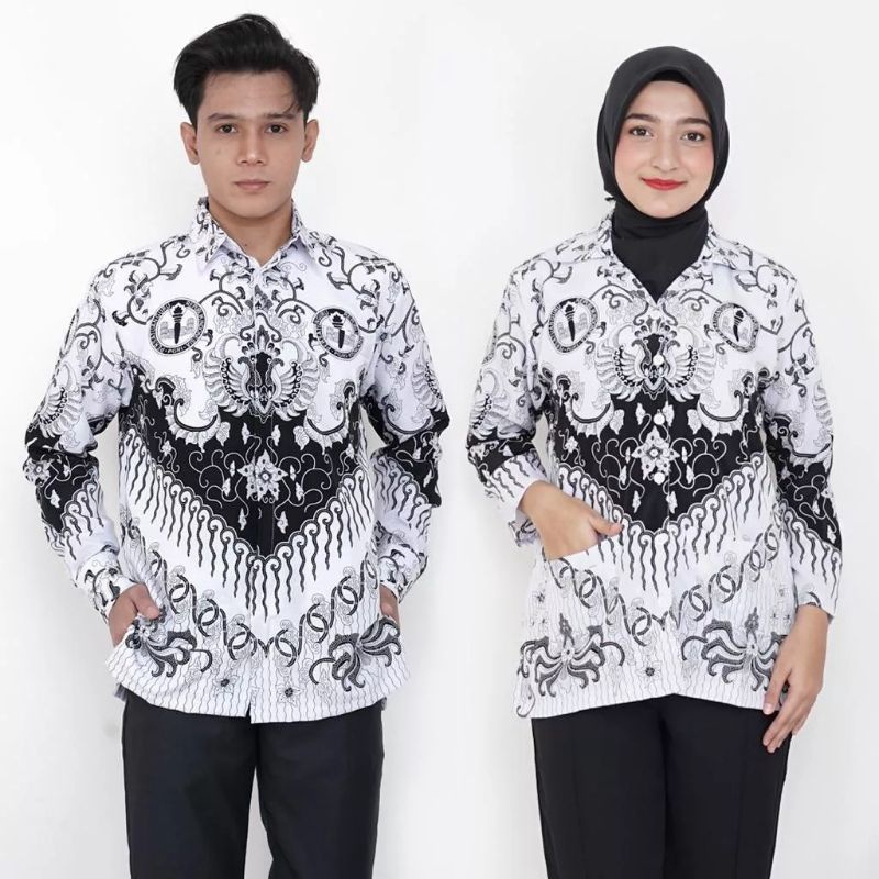 Discount Today Seragam PGRI pria dan wanita terbaru full furing baju batik PGRI  seragam PGRI terbar
