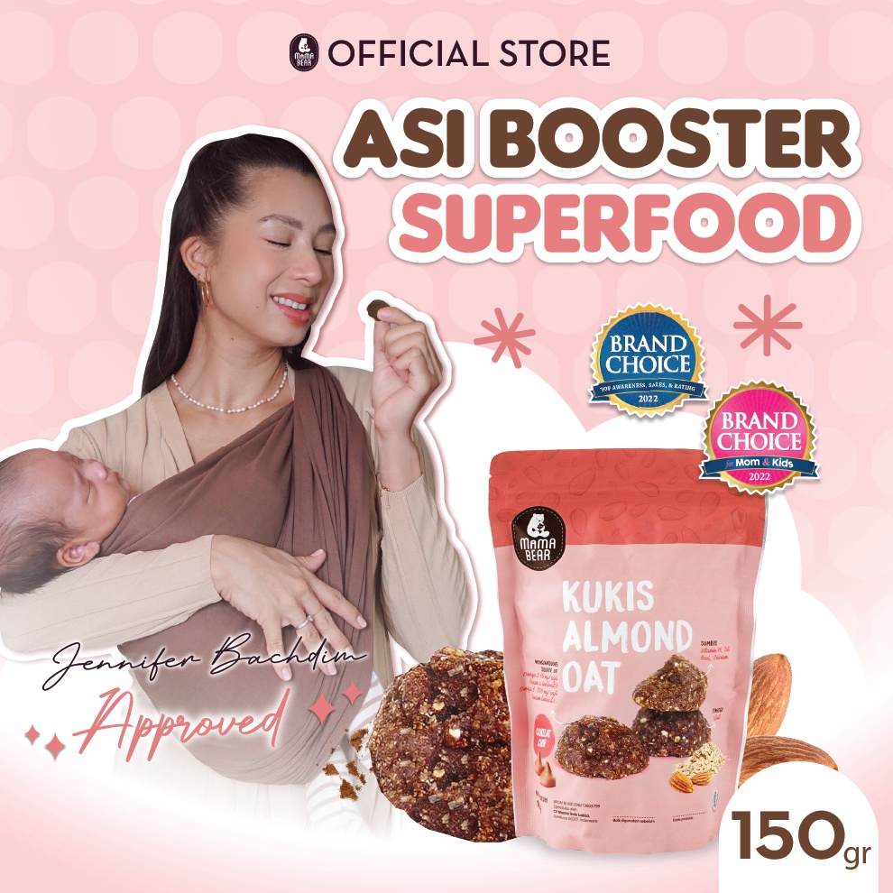 

HOT Product MamaBear KUKIS ALMOND OAT Choco Chip KUKIS ASI Booster Pelancar Peningkat Produksi ASI gas