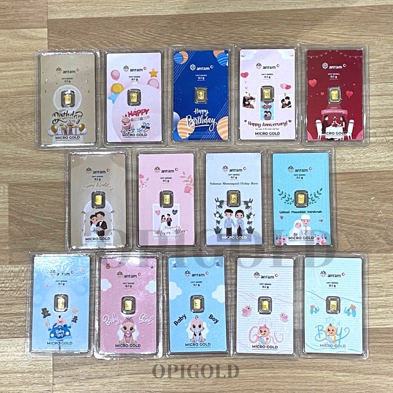 1212 MALL LM Micro Gold ANTAM Hartadinata Logam Mulia 1 gram GIFT Series EmasKITA Emas Kita gas