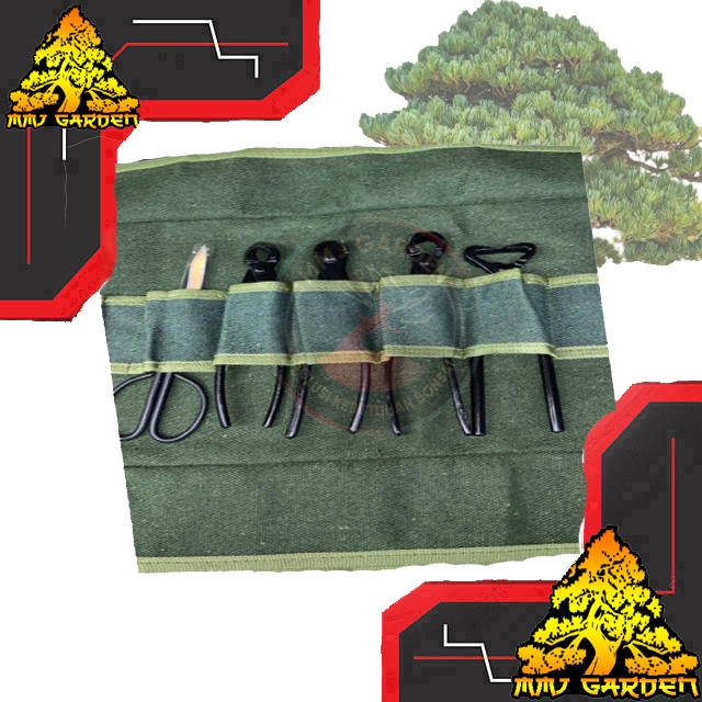 MMJ GARDEN-ALAT BONSAI 1 set alat bonsai impor dan tas