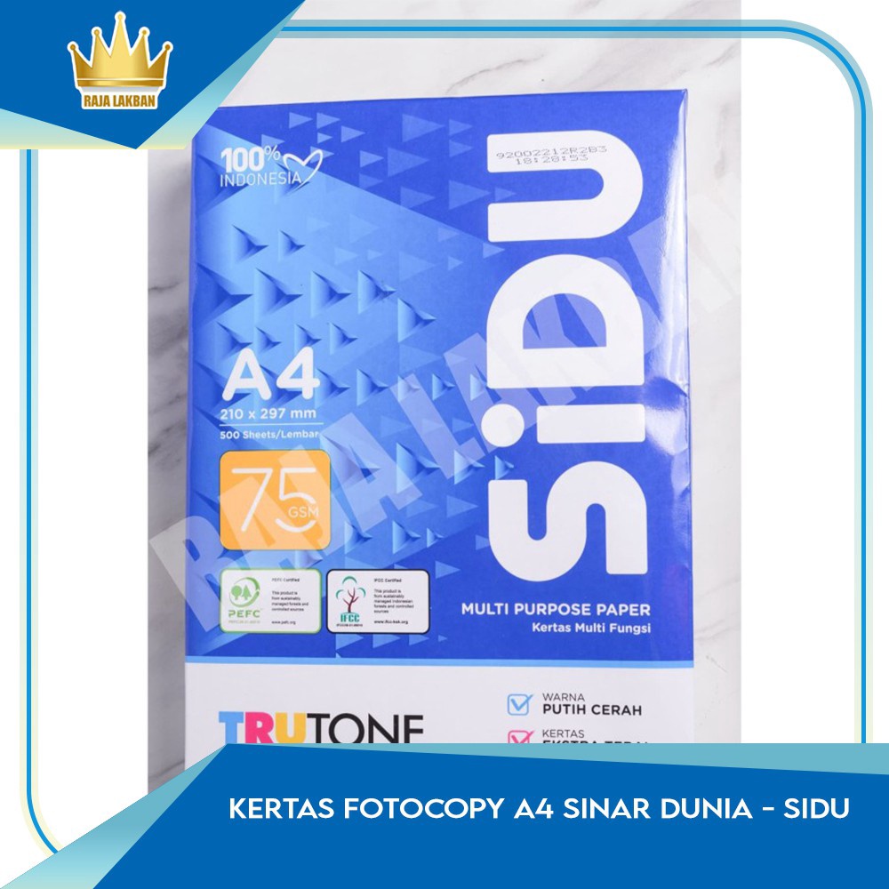 

1212 Brands Festival Kertas Fotocopy Kertas HVS A4 75 gsm Sinar Dunia