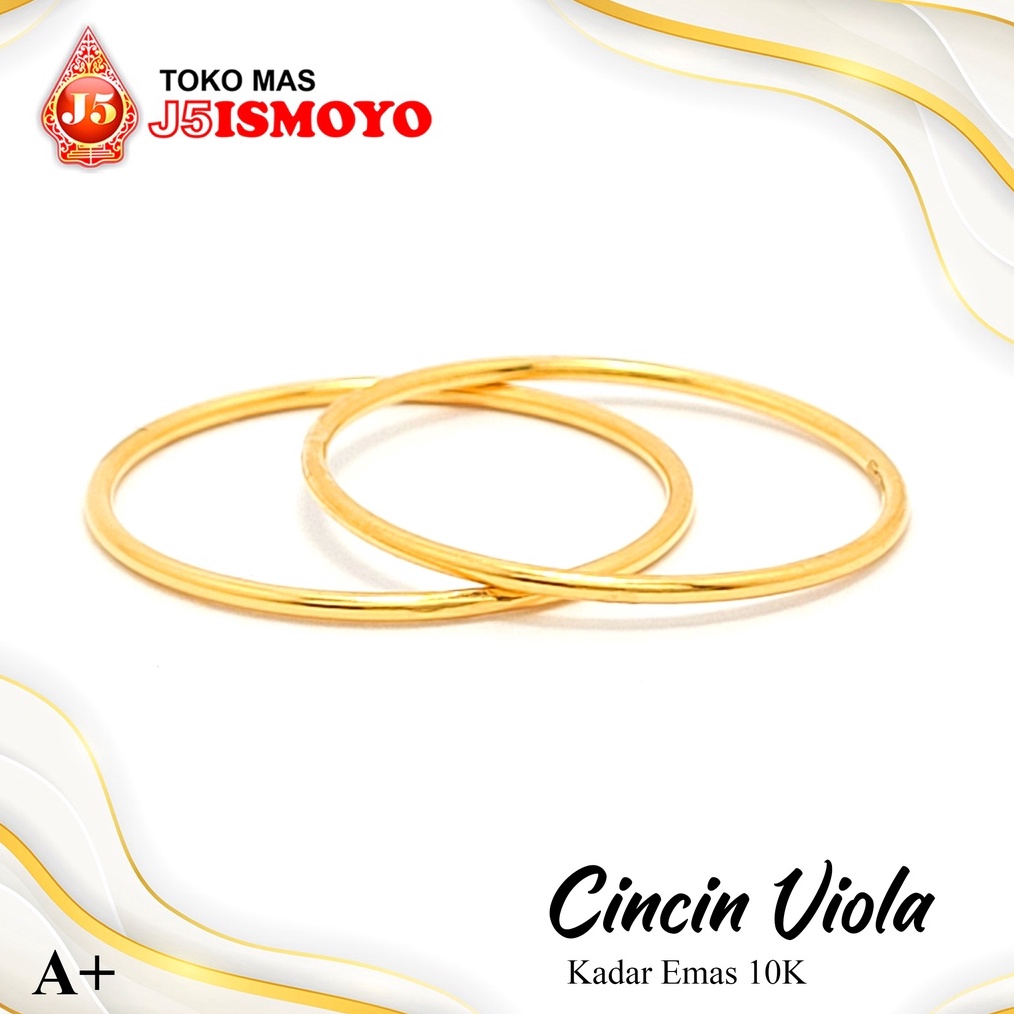 Cincin Emas Viola Model TerbaruTM J5 Ismoyo murah