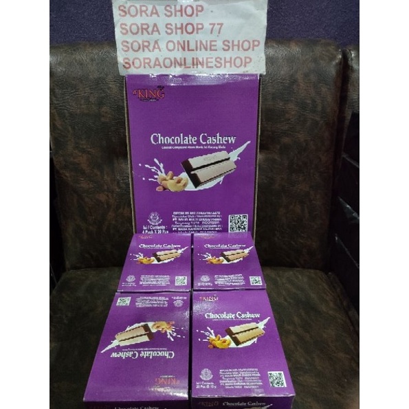 

1212 STOK READY 1 Dus 4 kotak Chocolate Cashew Dking gas