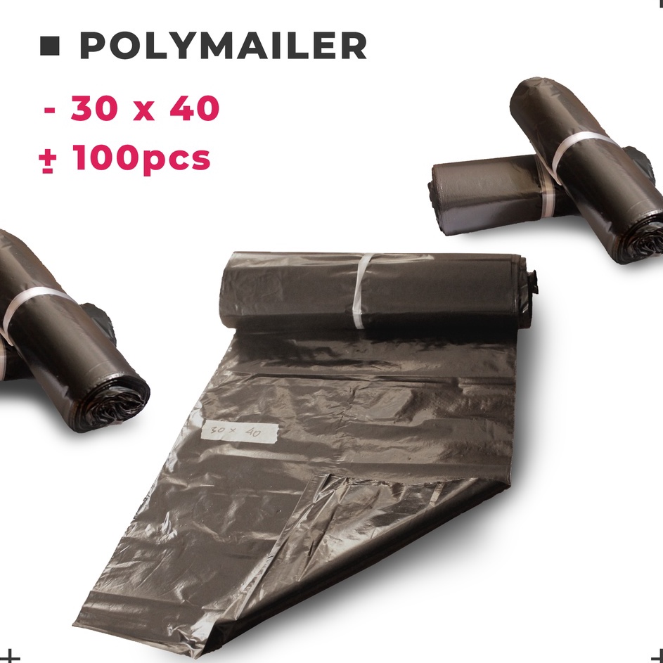 

Murah Plastik polymailer 3 x 4 Hitam packaging Kantong Amplop isi 1 pcs