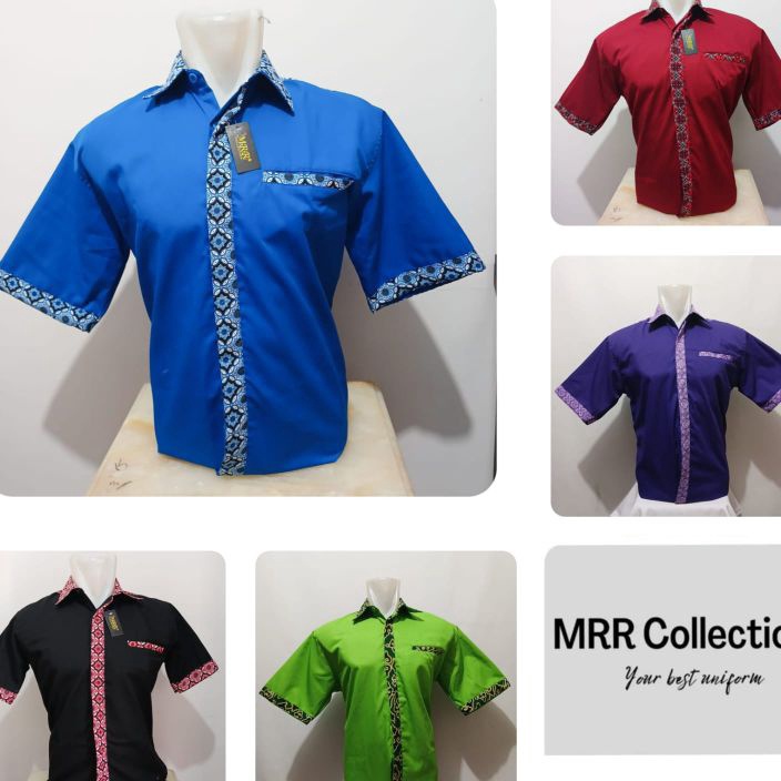 modelTipe KEZ928 Seragam Kerja Kombinasi Batik Seragam Kerja Baju Officeboy Baju Waiters Seragam Pra