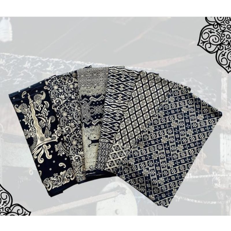 Kain Batik Warna Gold (Kuning Keemasan)