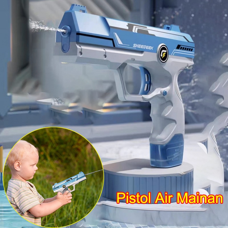 Glock Pistol Air Elektrik Anak-anak, Semprotan Air Elektrik Internet Otomatis Tekanan Tinggi dan Kek