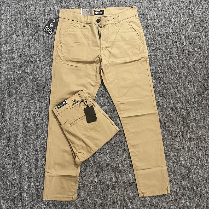 CELANA PANJANG DRAGON CHINOS CHINO PRIA KAIN PREMIUM ORIGINAL