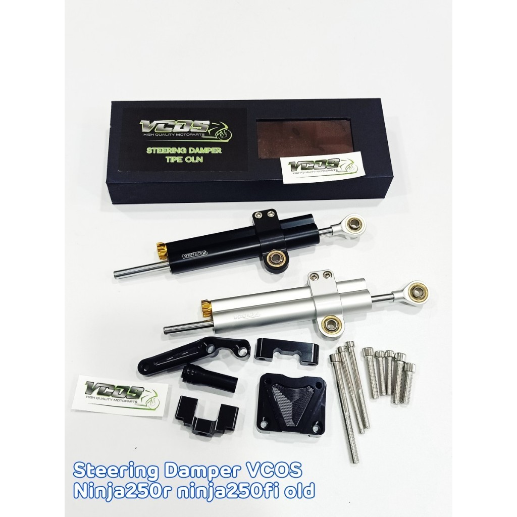 steering damper VCOS ninja 250r ninja 250 fi old set bracket