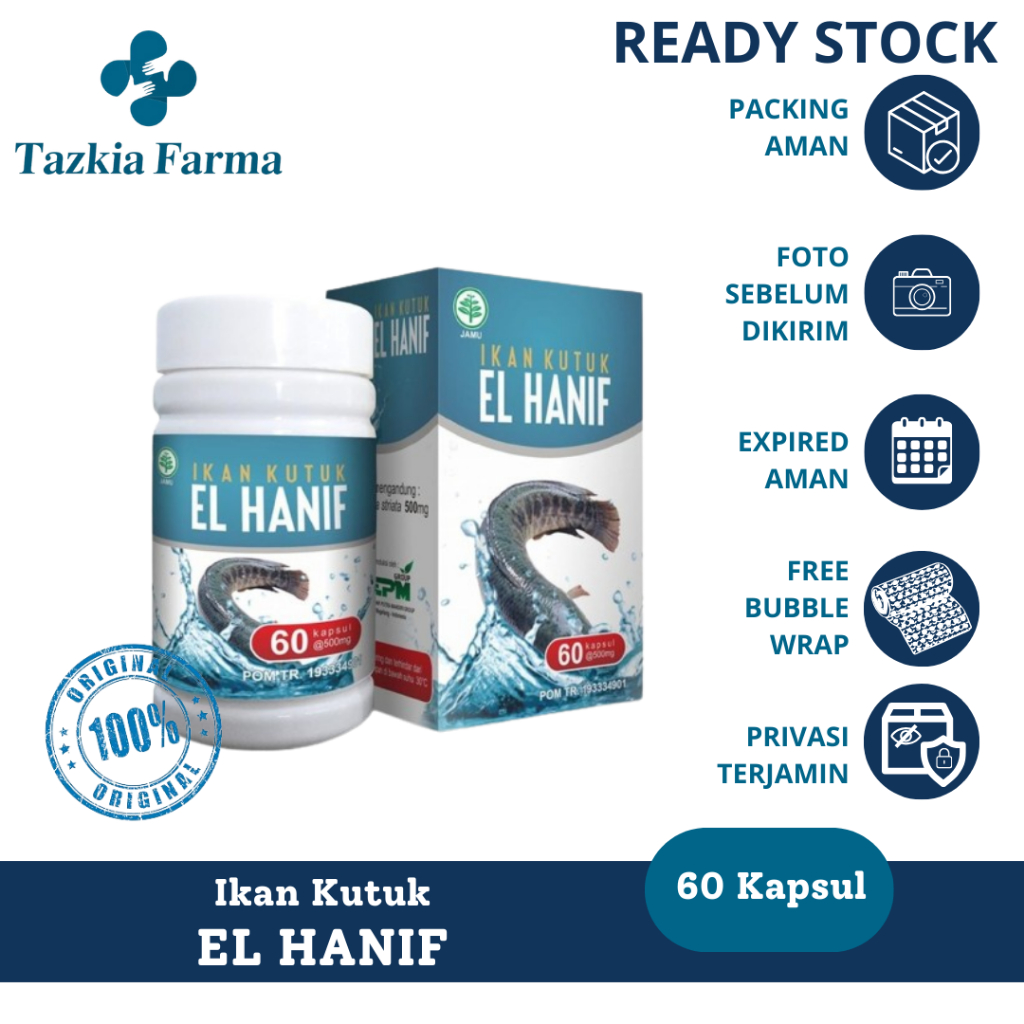 Kapsul Ikan Kutuk El Hanif 60 Kapsul – Herbal Pasca Operasi