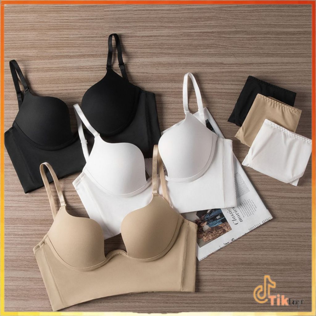 【Tiktop】Bra wanita Sexy Fashion Korea Trendy Bh Women Berkawat Import Remaja BR-1060