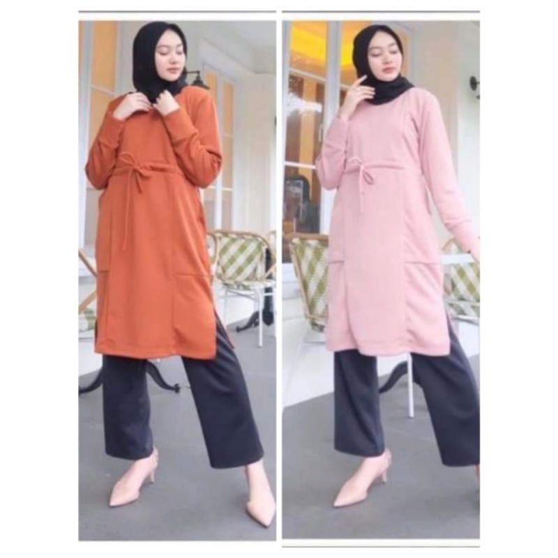 Atasan Kaos Tunik Busui / Baju Tunik Ibu Menyusui Premium