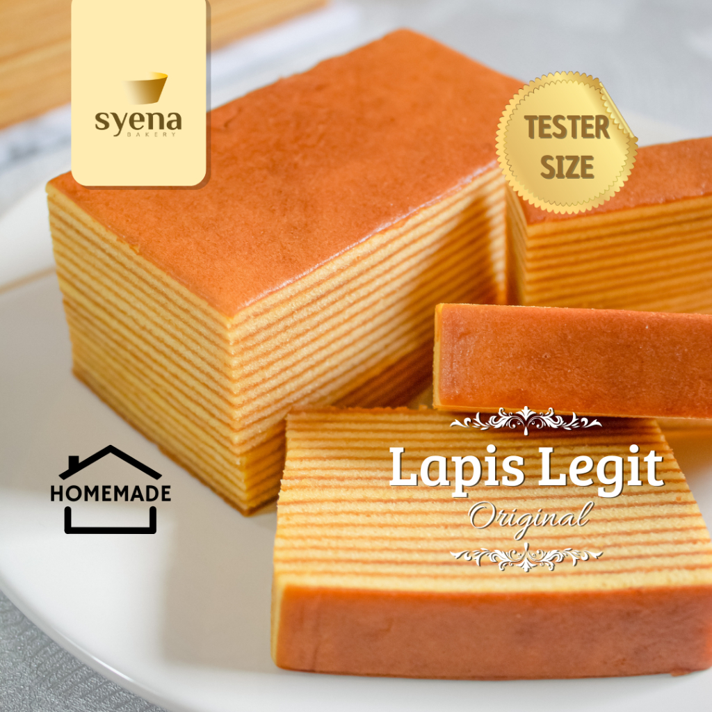 

SYENA - TESTER MINI Lapis Legit Wisman Premium Kue Lapis Legit Homemade 10 x 5