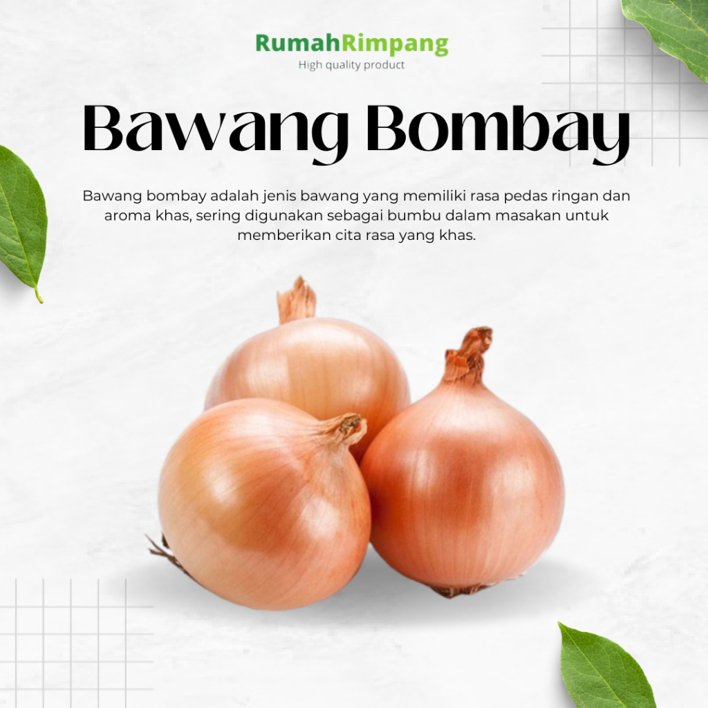 

[BISA INSTAN] - JUAL BAWANG BOMBAY FRESH - KEMASAN 500 GR