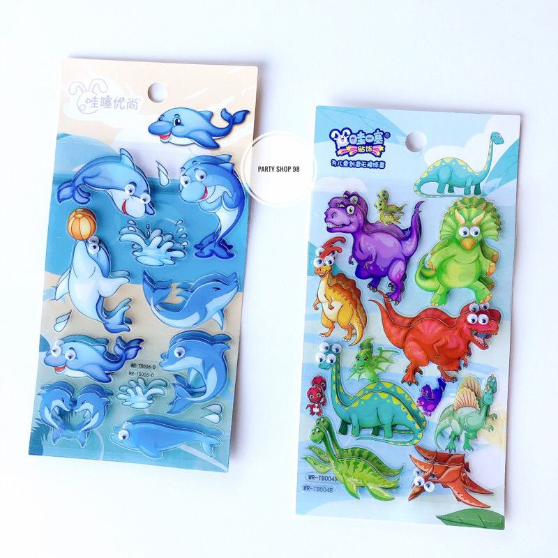 

WR-TB STICKER KARAKTER ANIMALS & FRUITS / STICKER DECO / STICKER ANAK LUCU