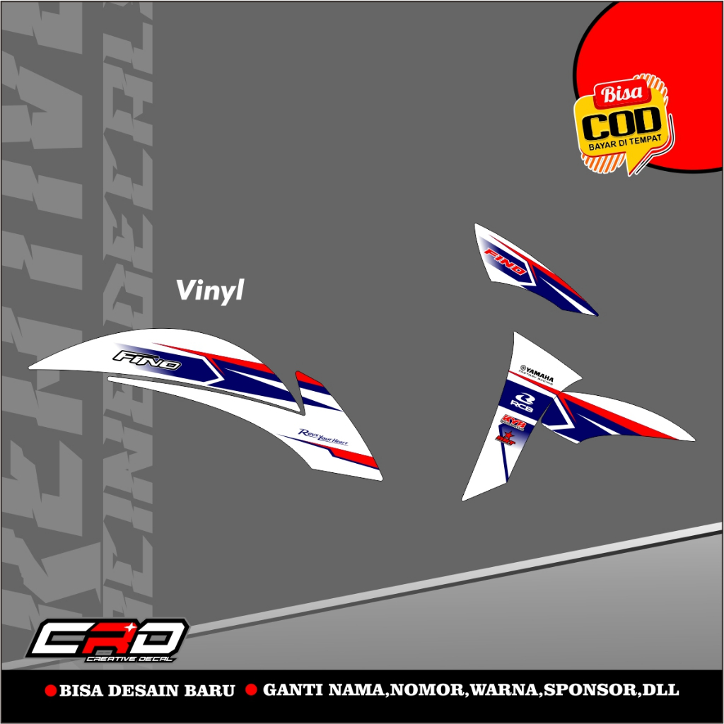 STIKER FINO 125 STRIPING DECAL FINO 125 STRIPING FINO VARIASI YAMAHA FINO