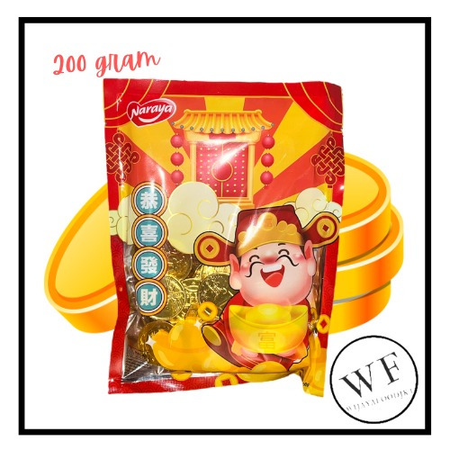 

Naraya coklat Emas koin/ Chinese New year Chocolate/ Coklat koin 200gr