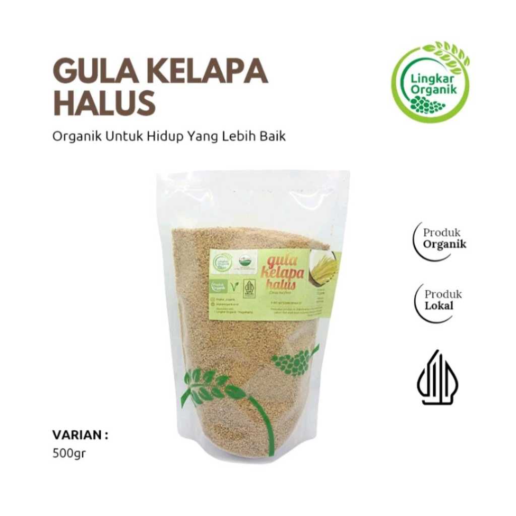 

Lingkar Organik - Gula Kelapa Halus Organik - 500gr