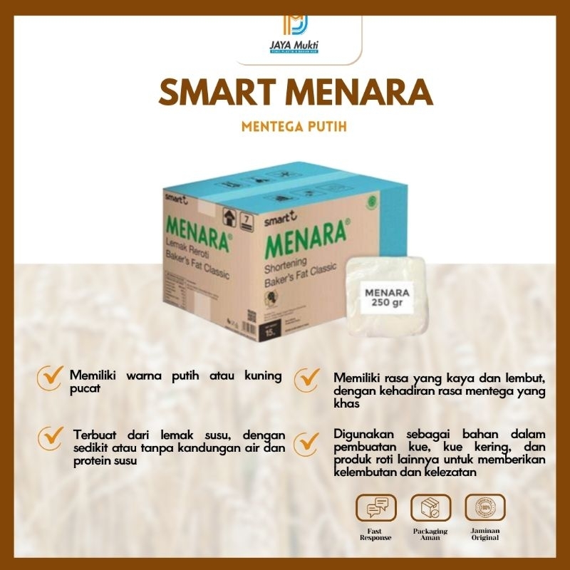 

Mentega Putih Menara Kemasan Repack 500 Gram