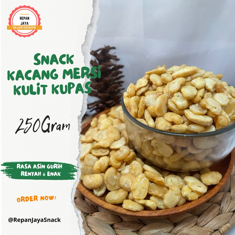 

Kacang Mersi Asin / Koro Kupas Jaipong / Kacang Roay 250Gram