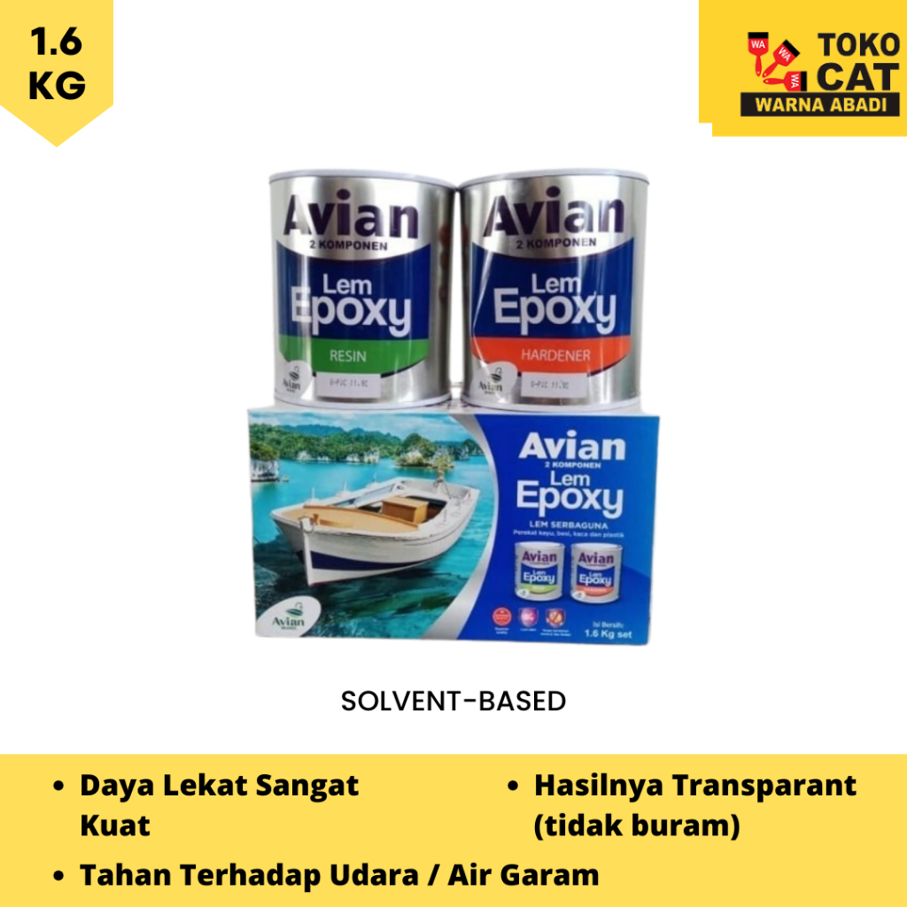Lem Epoxy Resin Avian 1kg + Hardener
