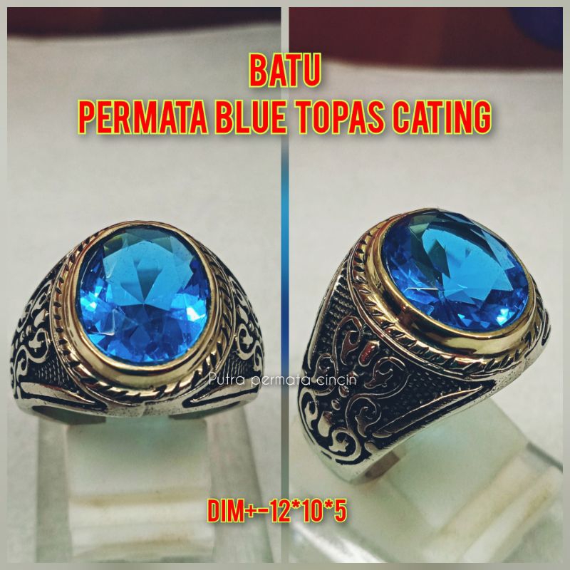 BATU PERMATA BLUE TOPAS CATING