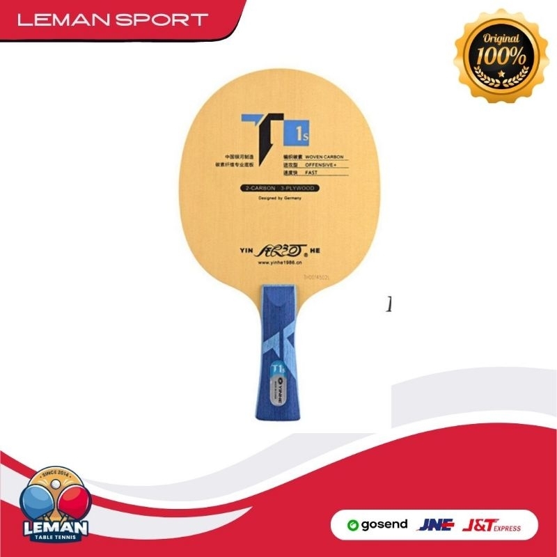 Kayu Bet Yinhe T1S Handle FL/ST/Cpen / Kayu Bet Pingpong Tenis Meja