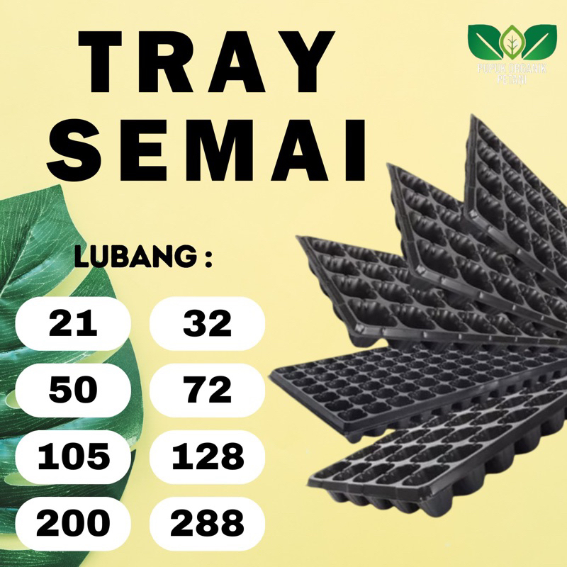 Indiemarkeet Tray Semai Pot Tray Semai Bibit Benih / Pot Bibit / Seedling Pot Tray Semai Pembibitan