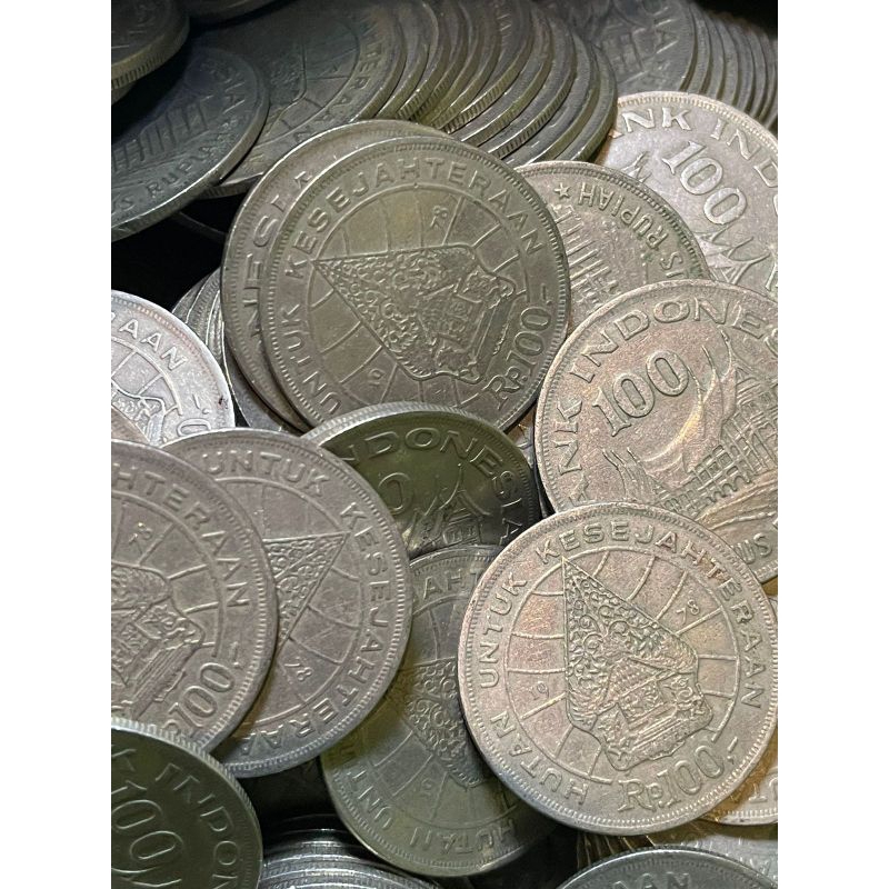 Uang Koin kuno Indonesia 100 Rumah Gadang Uang Antik