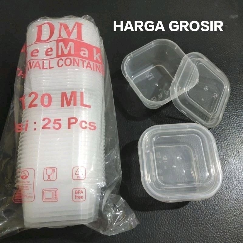 

Ukf5Pc6F4H (Kuliner.Kita) (1 Dus )Thinwall Dm 120 Ml Square Mini - ( 120Ml Sq Mini ) - Isi 20 Pac