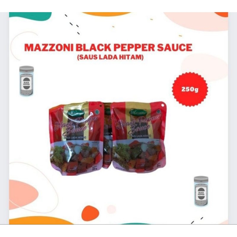 

MAZZONI BLACK PEPPER SAUCE 250GR