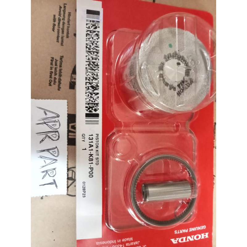Piston Seher Kit Set K81/K44 STD Beat Scoopy eSP Ori Ahm 131A1K81P00
