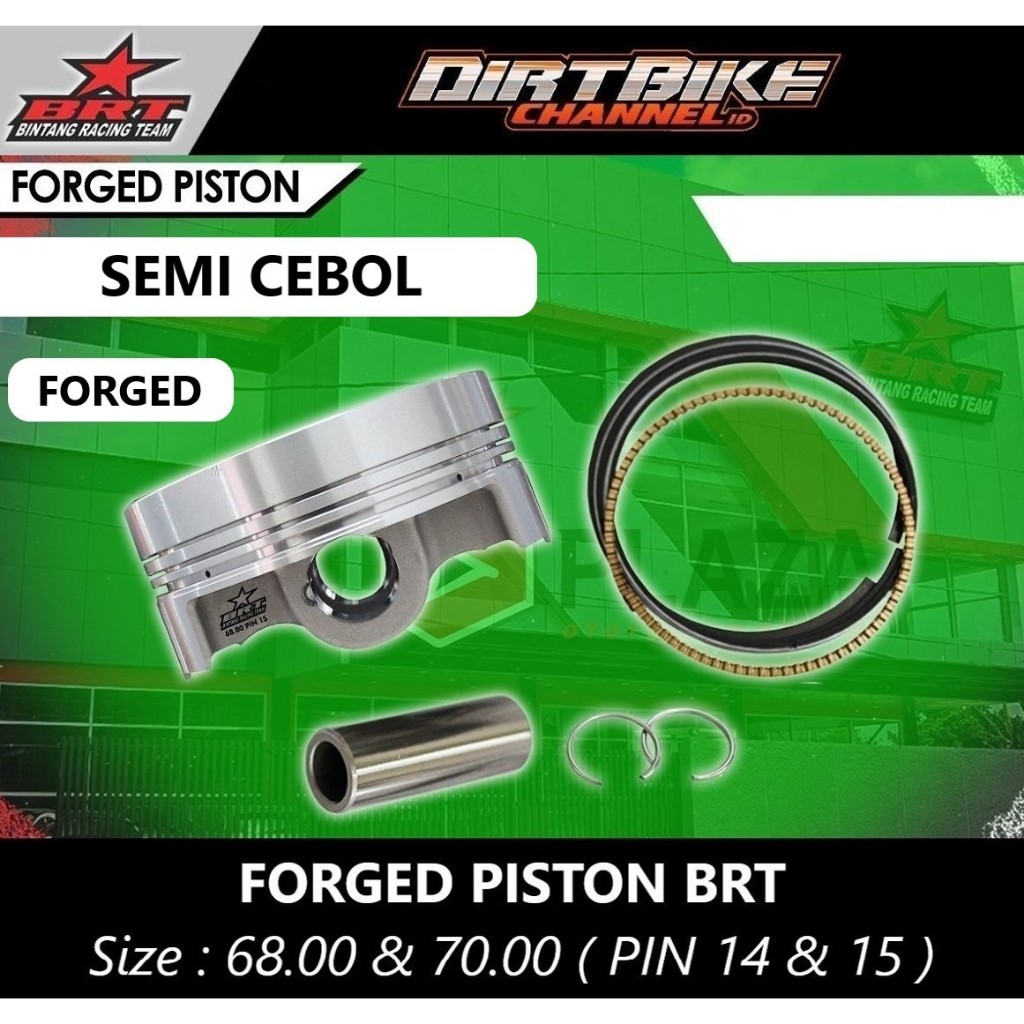 PISTON BRT FORGED FORGING SC SEMI CEBOL 68 70 68mm 70mm PIN 14 15