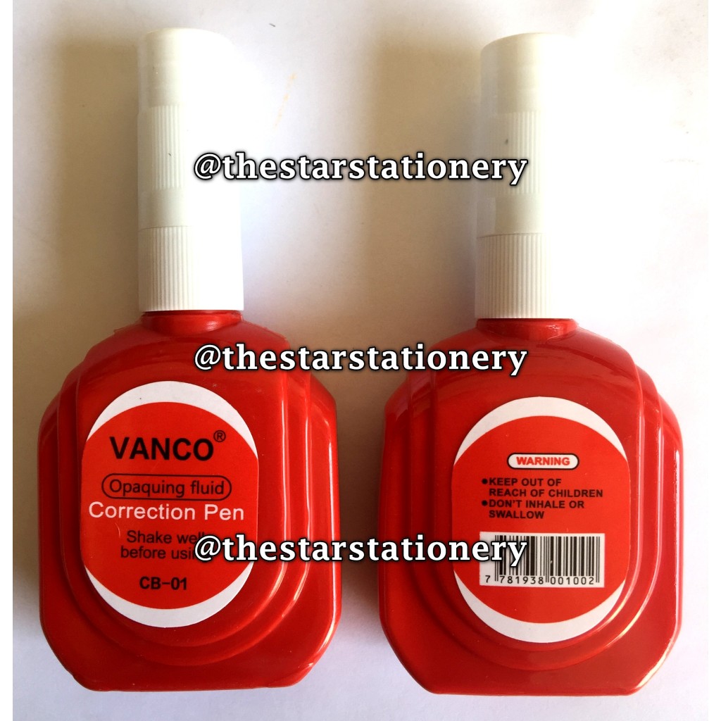 

(1 Biji) GROSIR Correction Fluid Vanco CB-01 / Tipe X Vanco CB01 / Cairan Koreksi Penghapus Cair