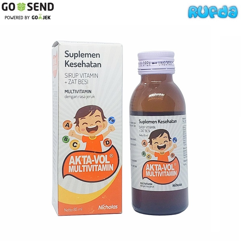 Nicholas Akta-Vol Sirup Suplemen Kesehatan Multivitamin Zat Besi Anak Bayi 1 Tahun AktaVol