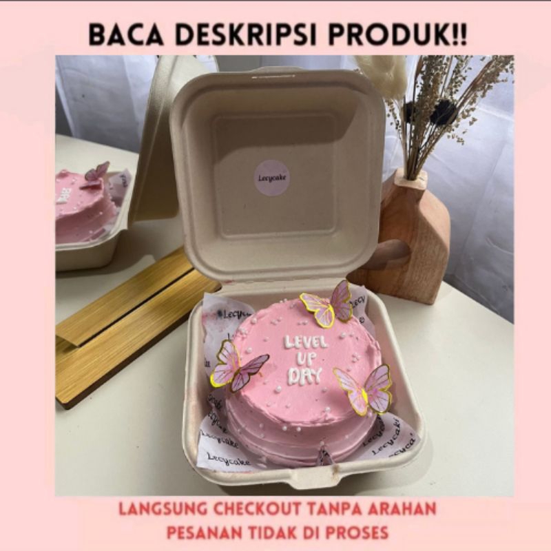 [BISA H-1] Korean Lunch Box Cake/Bento Cake 10 cm