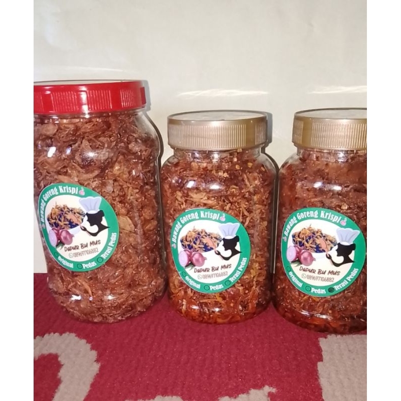 Bawang goreng crispy/bawang goreng original/bawang goreng pedas/bawang goreng terasi pedas