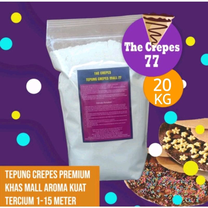 

[20KG] PREMIX TEPUNG Crepes Khas Mall Premium THE CREPES77 [ 20KG ]