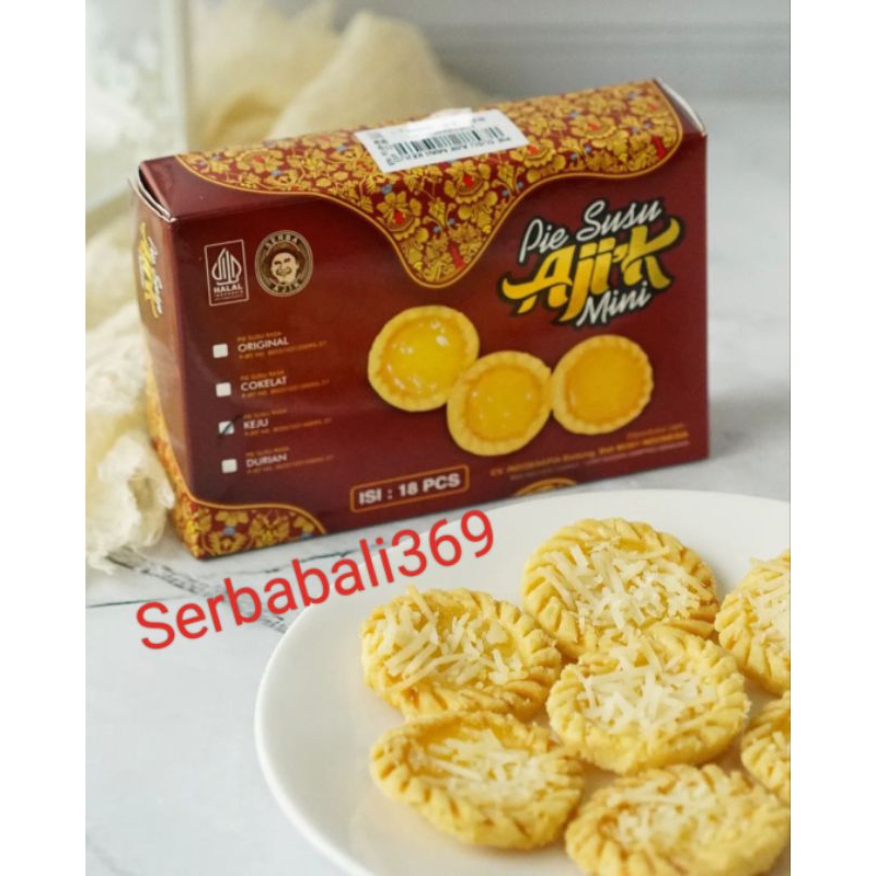 

PIE SUSU AJIK MINI ISI 18PCS KEJU, COKLAT, DURIAN FREE BUBBLEWRAP