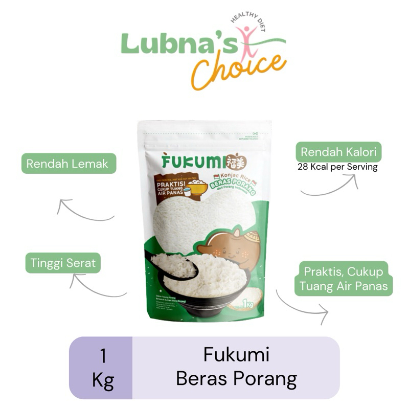 

Fukumi - Beras Porang 1 KG, Beras Shirataki