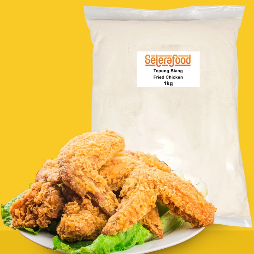 

PROMOBX5N Biang Tepung Bumbu fried chicken premium 1kg merk Selerafood Only today