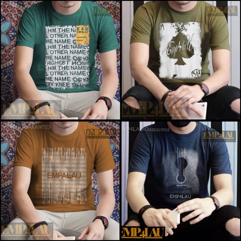 kaos pria empalau original terlaris Shopee