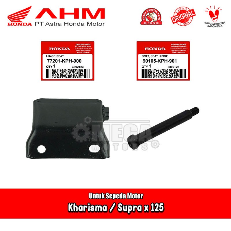 Engsel Baut Sadel Tempat Duduk Honda Vario 110 Supra x 125 Karbu Karisma Original AHM 77201-KPH-900