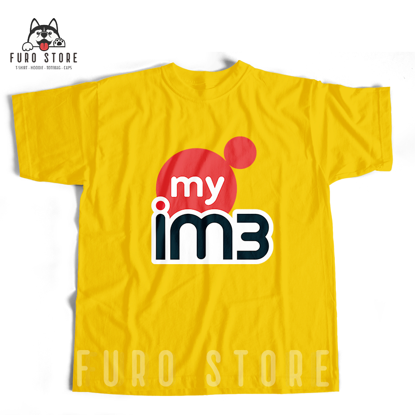 Kaos Provider Internet Indosat IM3 Bahan Katun Combed 30s - Furo Store
