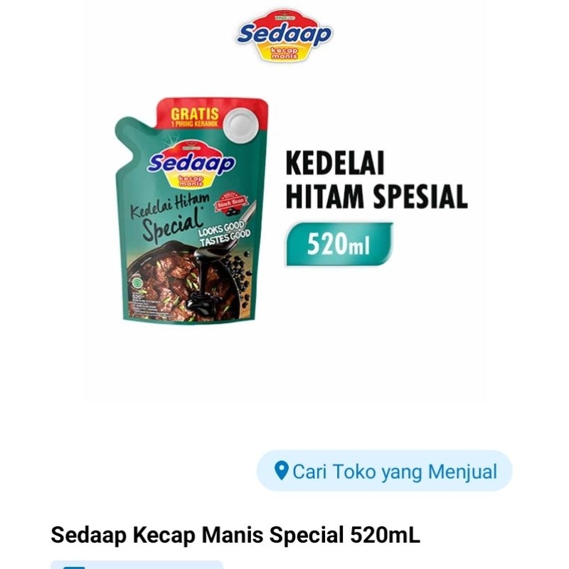 

kecap sedap spesial 520ml grtisnya toples bukan piring