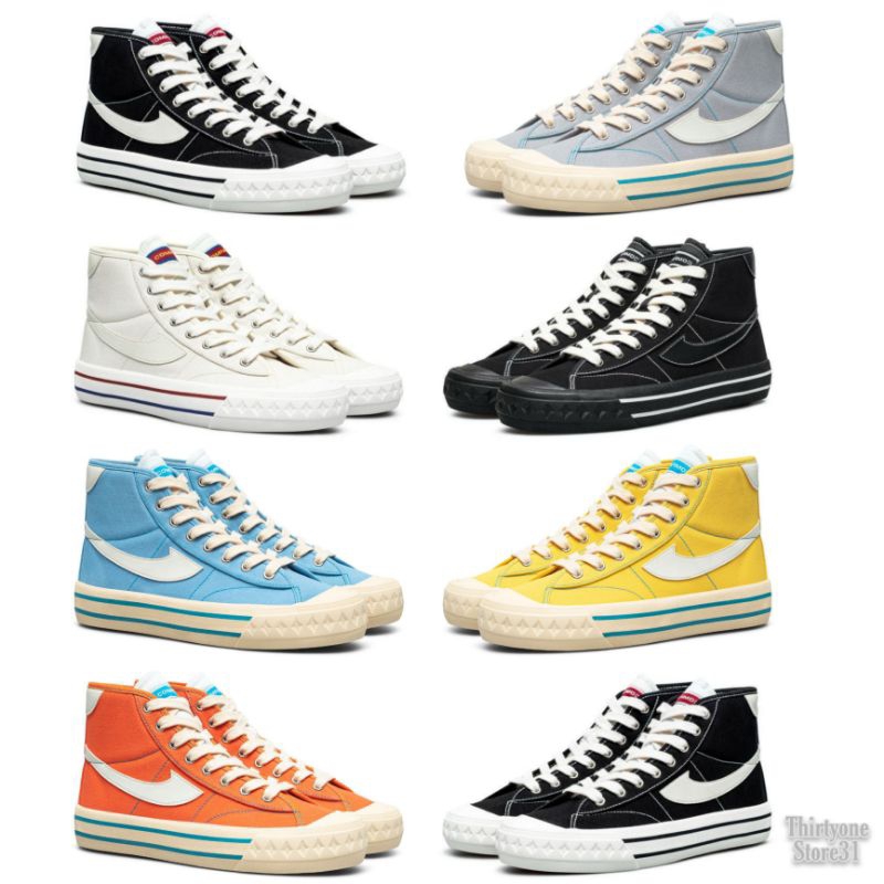 Compass Retrograde High Black White/Cream/Triple Black/Blue Cyan | Size 35-45